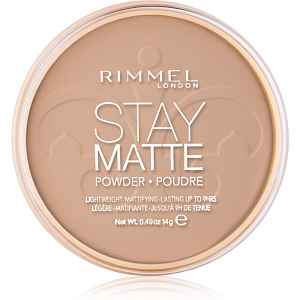 Rimmel Stay Matte pudr odstín 010 Warm Honey 14 g