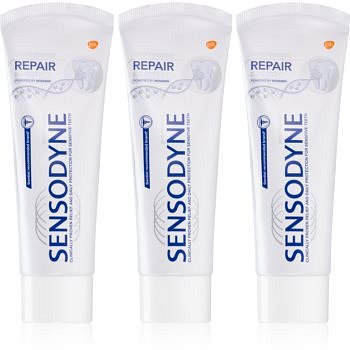 Sensodyne Repair & Protect Whitening bělicí zubní pasta pro citlivé zuby 3x75 ml