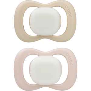 B.Box Glow 6m+ dudlík Blush/Latte 2 ks