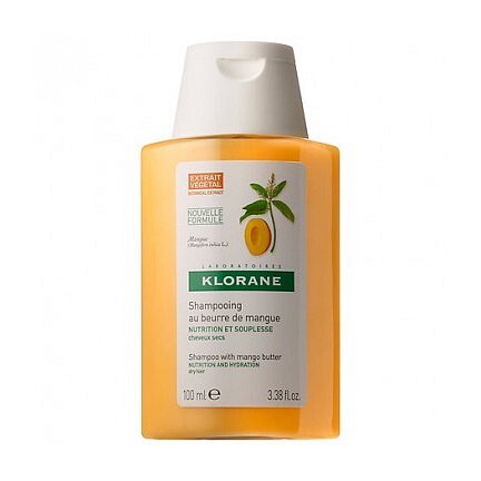 Klorane Vyživující šampon pro suché vlasy Mango  25 ml