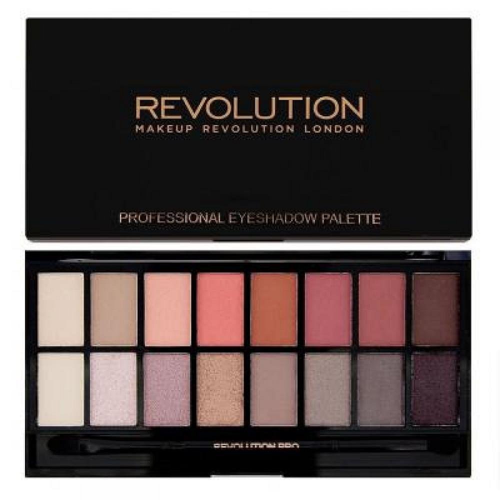 Makeup Revolution paletka očních stínů New-trals vs Neutrals