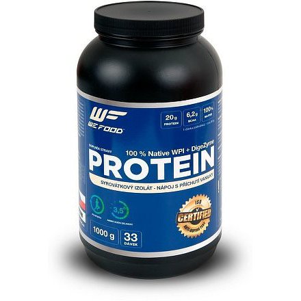 Wefood nativní syrovátkový izolát vanilka 1kg