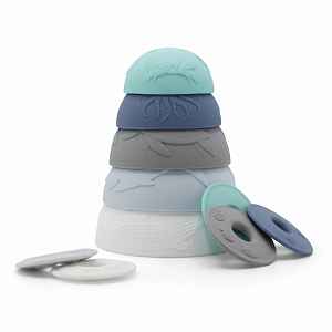 Jellystone Designs Silikonové stohovací kelímky, oceán