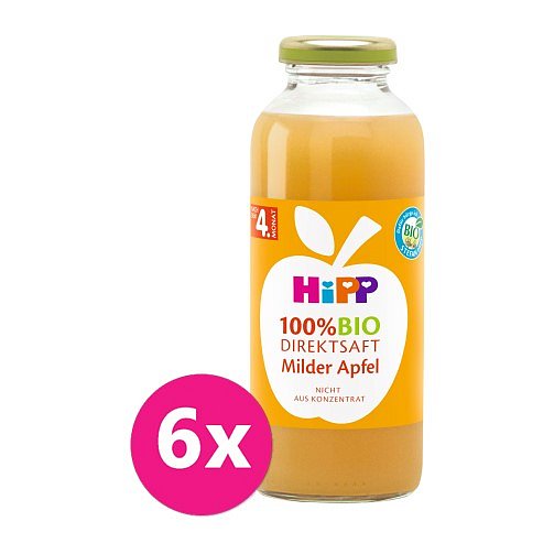 6 x Hipp 100 % Bio Juice Jablečná šťáva