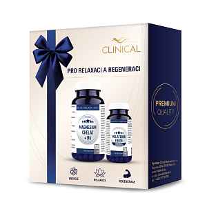 Clinical Magnesium Chelát B6 + Melatonin Forte Original 1+1 ks 100 tablet + 30 tablet