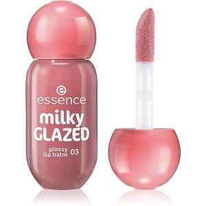 essence milky GLAZED tónovací balzám na rty s leskem odstín 03 Cream Of The Crop 4 ml