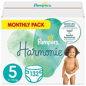 PAMPERS Harmonie Velikost 5, 132 ks, 11-16 kg