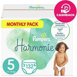 PAMPERS Harmonie Velikost 5, 132 ks, 11-16 kg