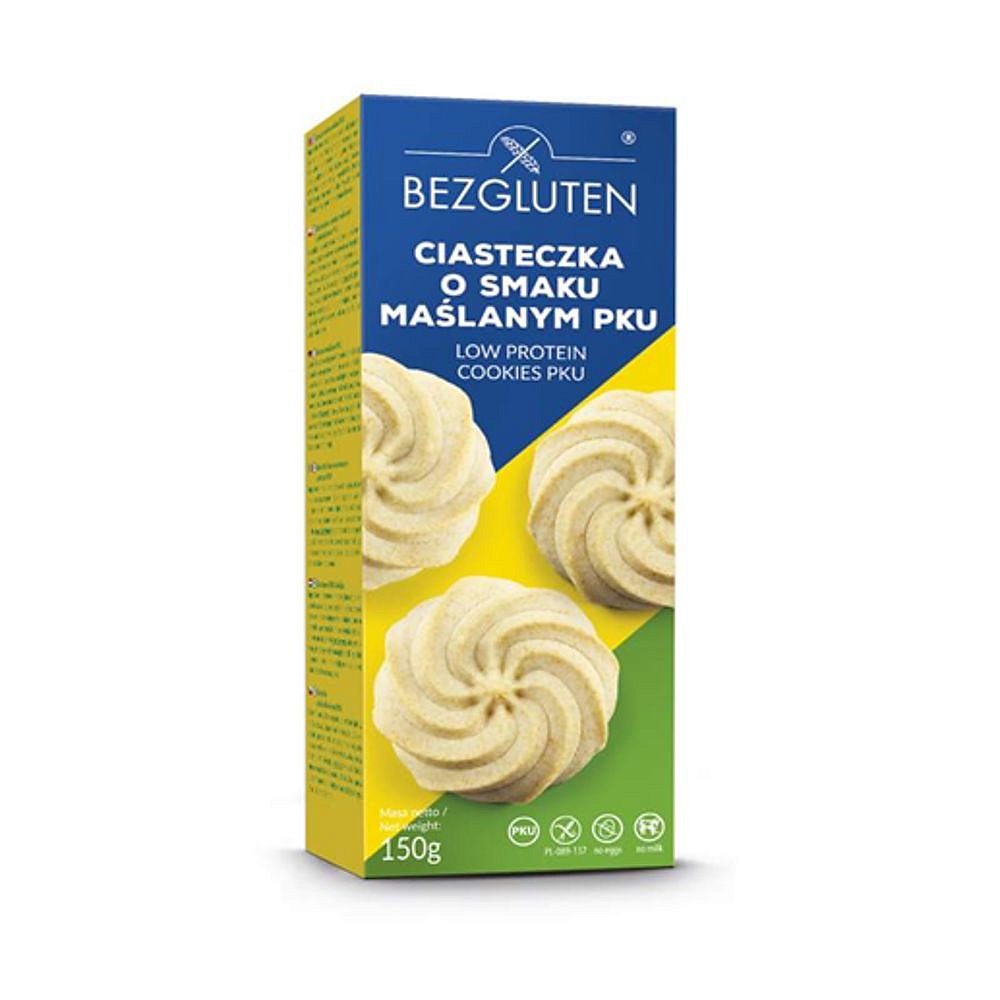 BEZGLUTEN Sušenky PKU s máslovou příchutí 150 g