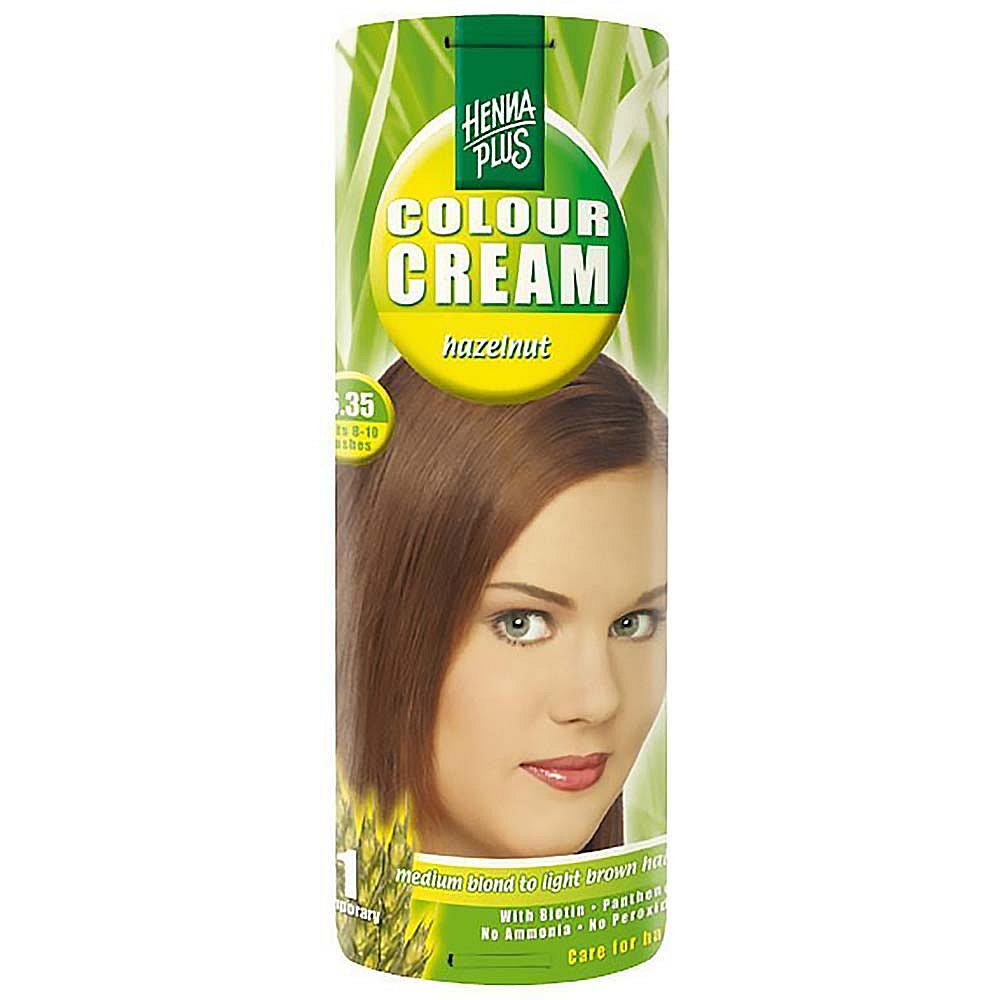 HENNA PLUS Přírodní barva na vlasy krémová OŘÍŠKOVÁ 6.35 60 ml