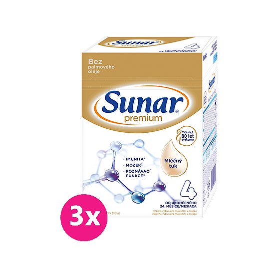 3x SUNAR Premium 4, 600 g