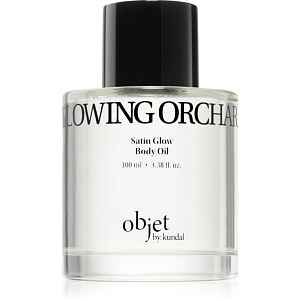 KUNDAL Objet Satin Glow Body Oil pečující tělový olej pro intenzivní hydrataci s vůní Glowing Orchard 100 ml