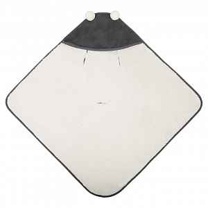 SENSILLO Zavinovačka do autosedačky plyšová, 75x75cm - grafit