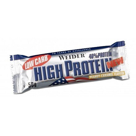 Weider, Low Carb High Protein, 50 g, Peanut-Caramel