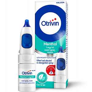 Otrivin Menthol 1 mg/ml nosní sprej, roztok 10 ml