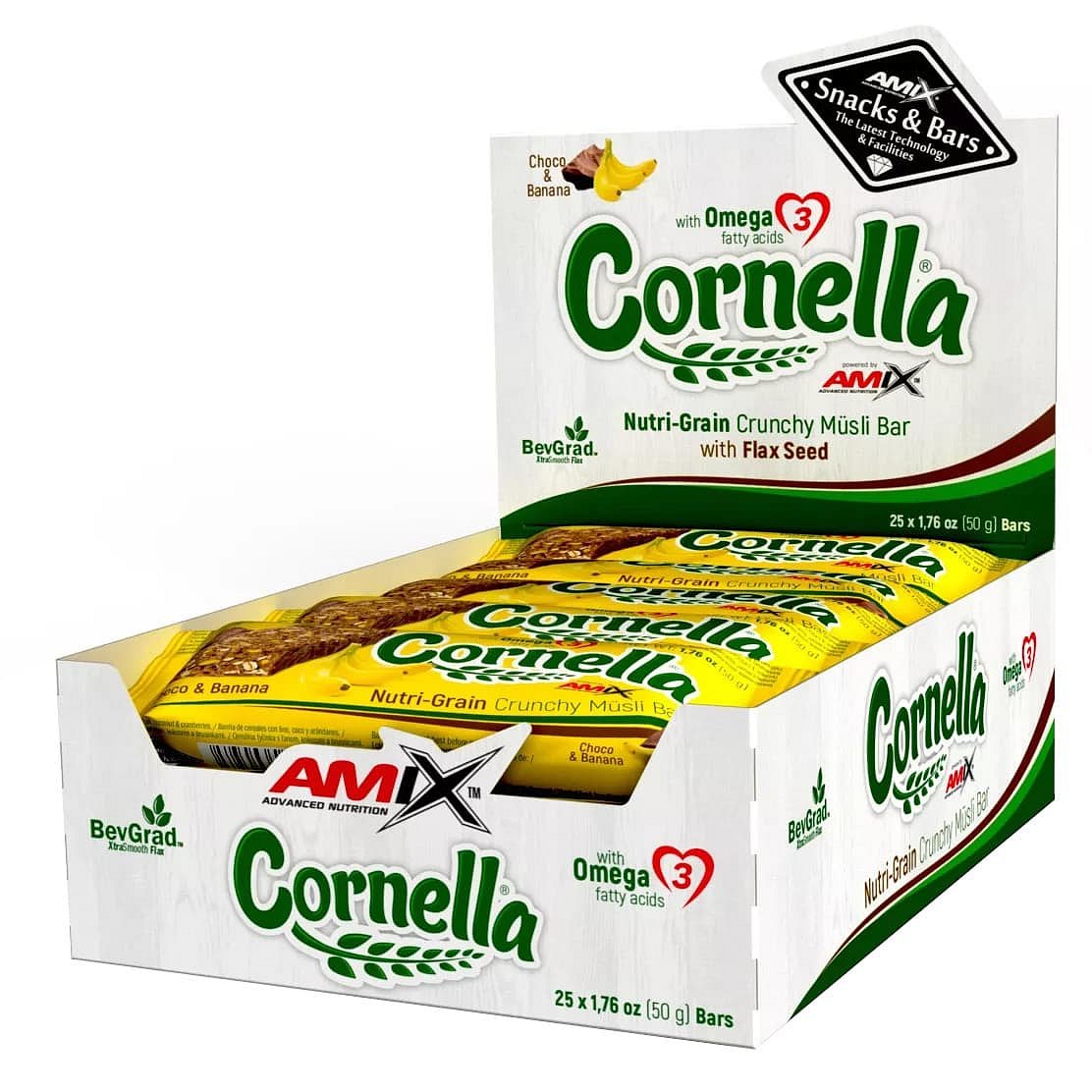 Amix Cornella bar, Čokoláda-Banán 25x50g