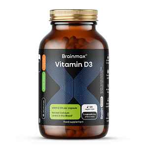 BrainMax Vitamin D3 4000 IU 120 kapslí