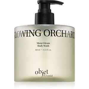 KUNDAL Objet Moist Gleam Body Wash parfémovaný sprchový gel pro intenzivní hydrataci s vůní Glowing Orchard 450 ml