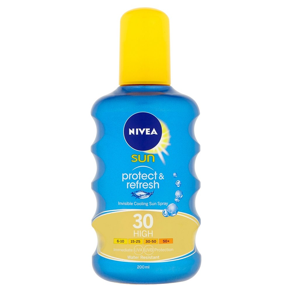 NIVEA Sun neviditelný sprej na opalování OF30 200 ml