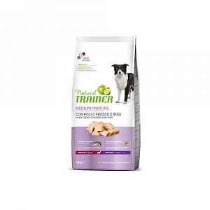 Natural Trainer Medium maturity čerstvé kuře granule 12 kg