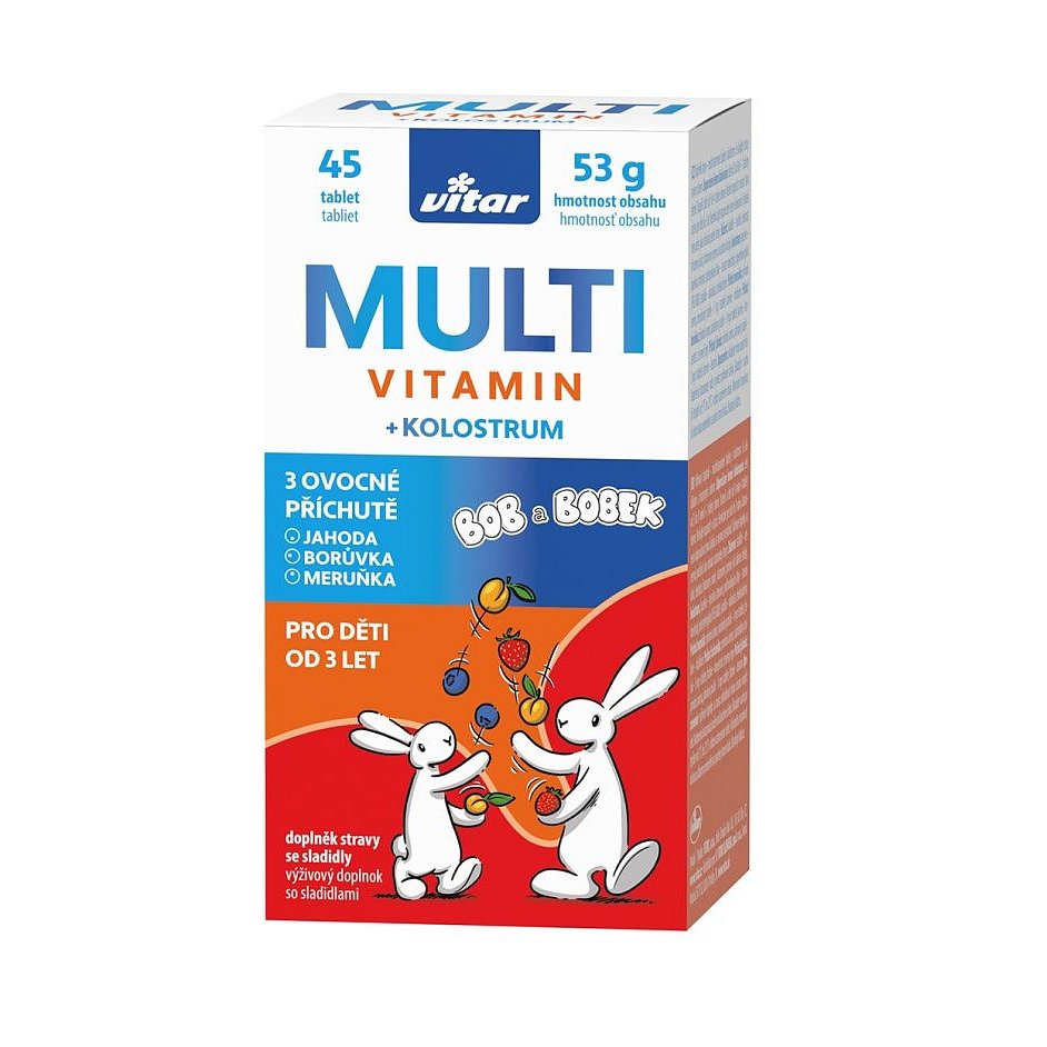 Vitar Kids Multivitamin + Kolostrum 45 tablet