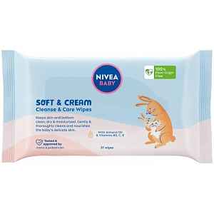 Nivea baby Soft & Cream čisticí ubrousky 57 ks