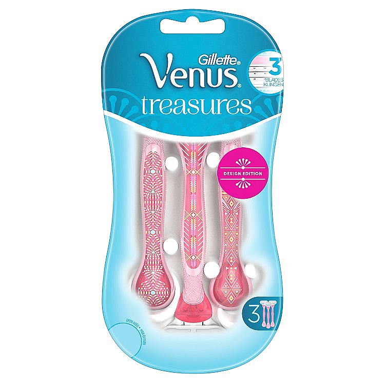 Gillette Venus Treasures jednorázové holítko Pink 3 ks