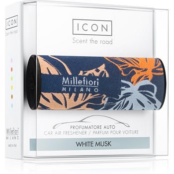 Millefiori Icon White Musk vůně do auta Textile Geometric