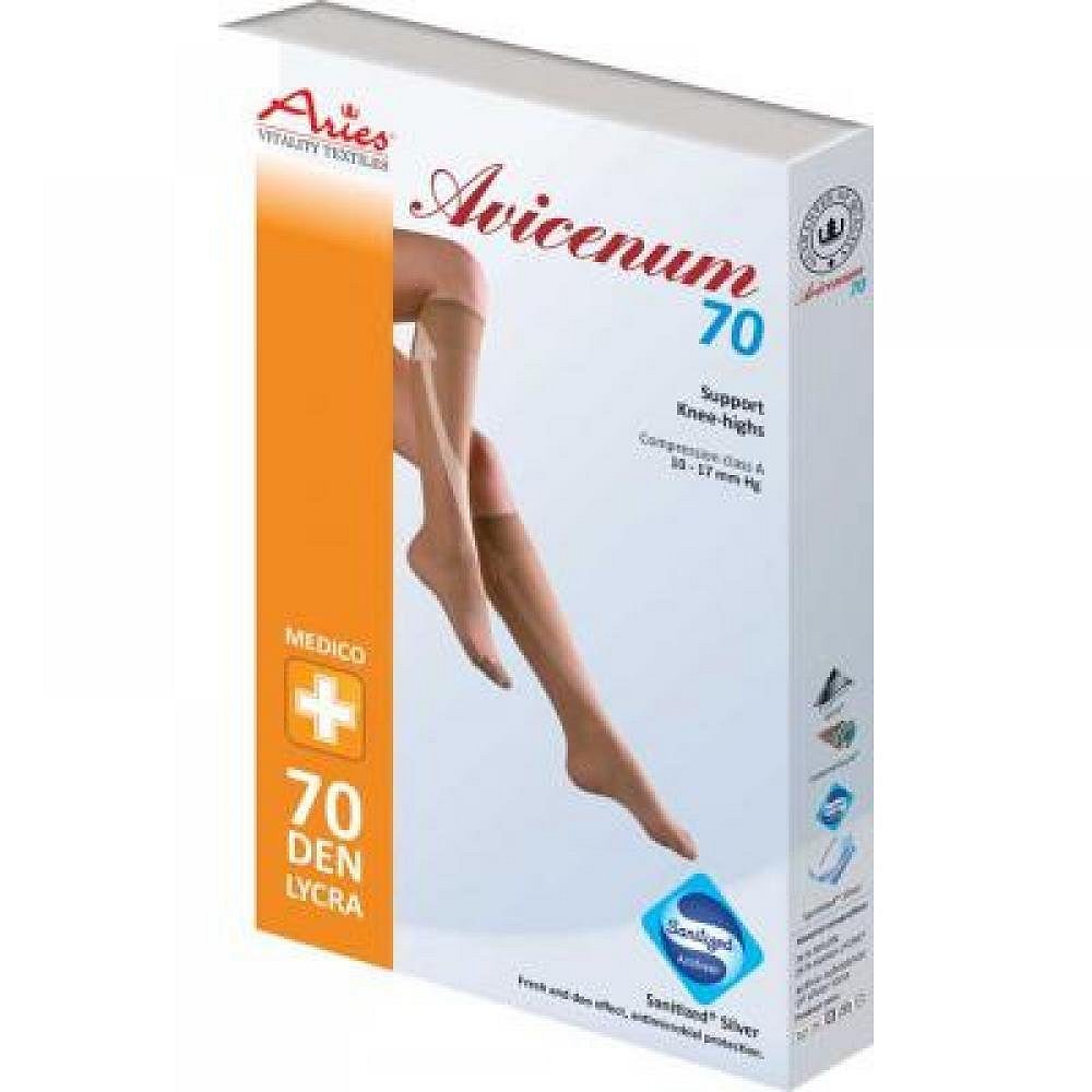 Podpůrné podkolenky Avicenum 70 tělové světlé velikost 23-25