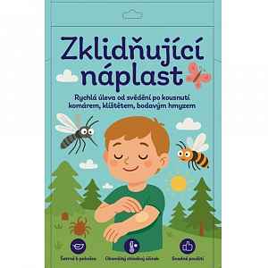 Zklidňující náplast po kousnutí hmyzem průměr 9 cm 12 ks