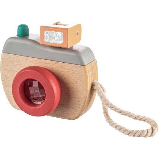 ZOPA Dřevěný fotoaparát - Šedý