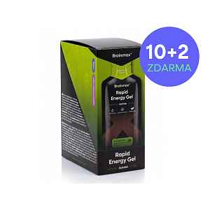 BrainMax® Rapid Energy Gel, Lemon & Lime, 12 x 65 g