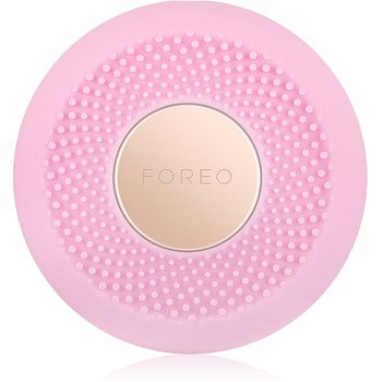 FOREO UFO™ Mini sonický přístroj pro urychlení účinků pleťové masky cestovní balení Pearl Pink