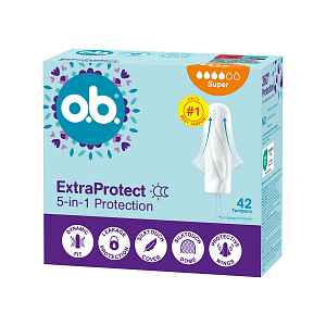 o.b. Tampóny Extra Protect Super 42 ks