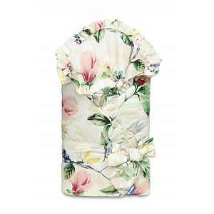 SENSILLO Zavinovačka pro miminko s volánkem 75x75cm, Magnolie