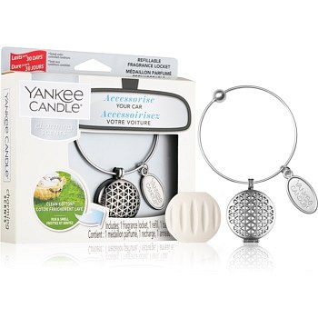 Yankee Candle Clean Cotton vůně do auta přívěsek + náhradní náplň (Geometric)