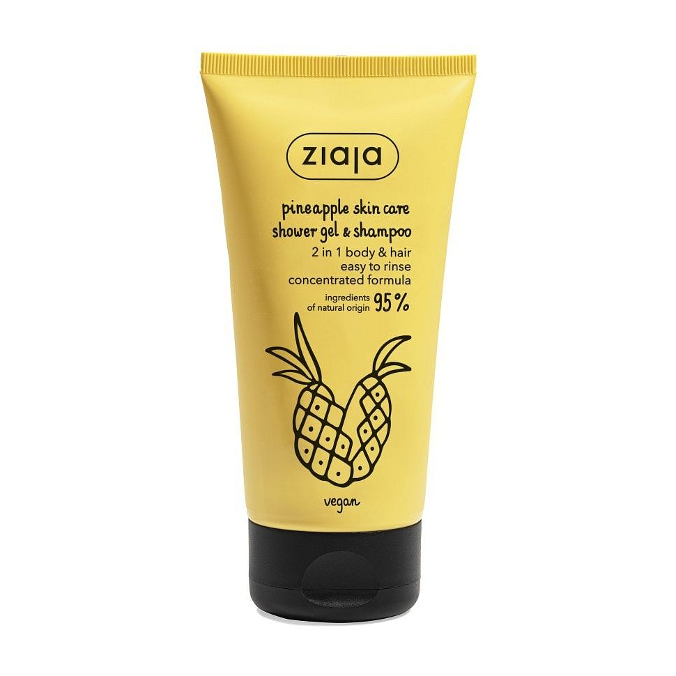 Ziaja Ananas Sprchový gel & šampon 2v1 energizující 160 ml