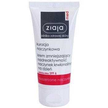 Ziaja Med Capillary Care lehký hydratační krém pro citlivou pleť se sklonem ke zčervenání SPF 6 50 ml