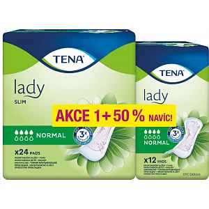 Inkontinenční vložky TENA Lady Slim Normal +50% navíc