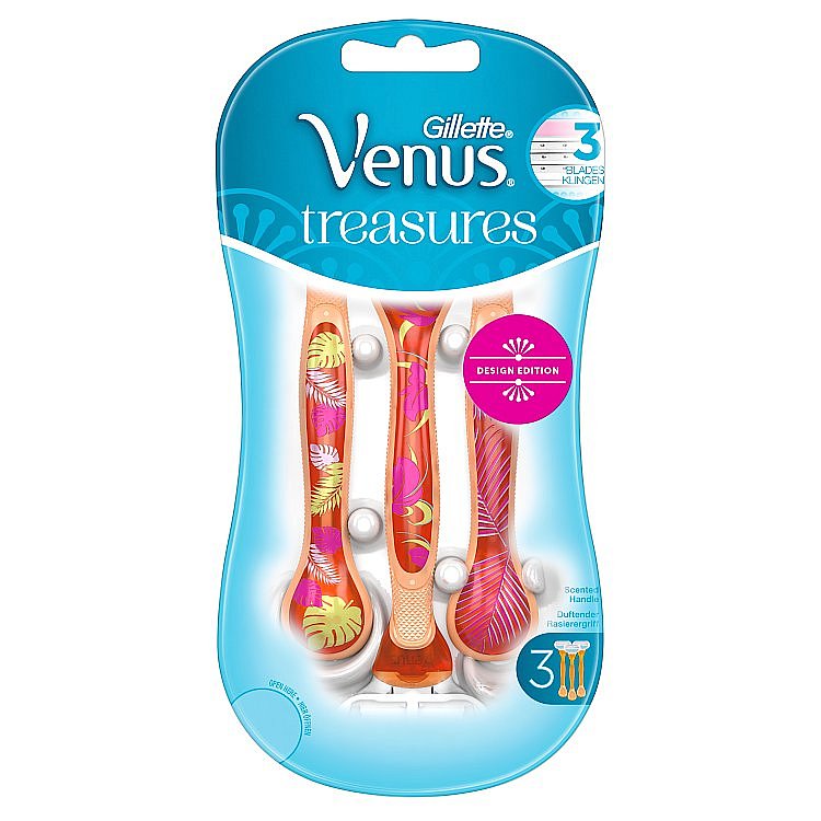 Gillette Venus Treasures jednorázové holítko Orange 3 ks