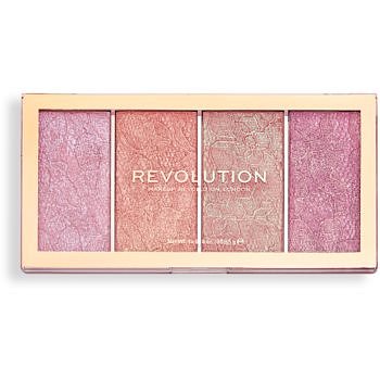 Makeup Revolution Vintage Lace paleta tvářenek  4 x 5 g