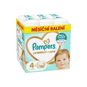Pampers Premium Care vel. 4 9-14 kg dětské pleny 156 ks