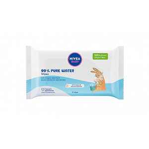 Nivea baby 99% Pure Water čisticí ubrousky 57 ks