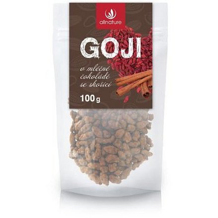 Allnature Goji v mléčné čokoládě se skořicí 100 g