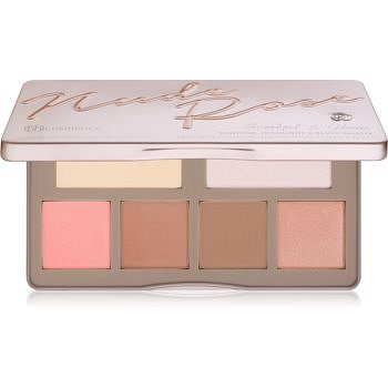 BH Cosmetics Nude Rose Sculpt & Glow konturovací paletka  20 g