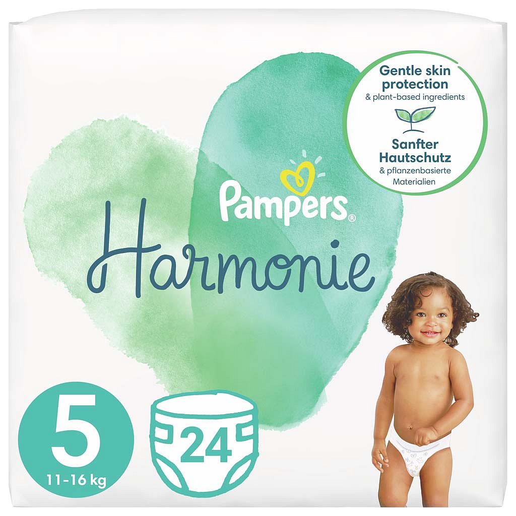 PAMPERS Harmonie Velikost 5, 24 ks, 11-16 kg