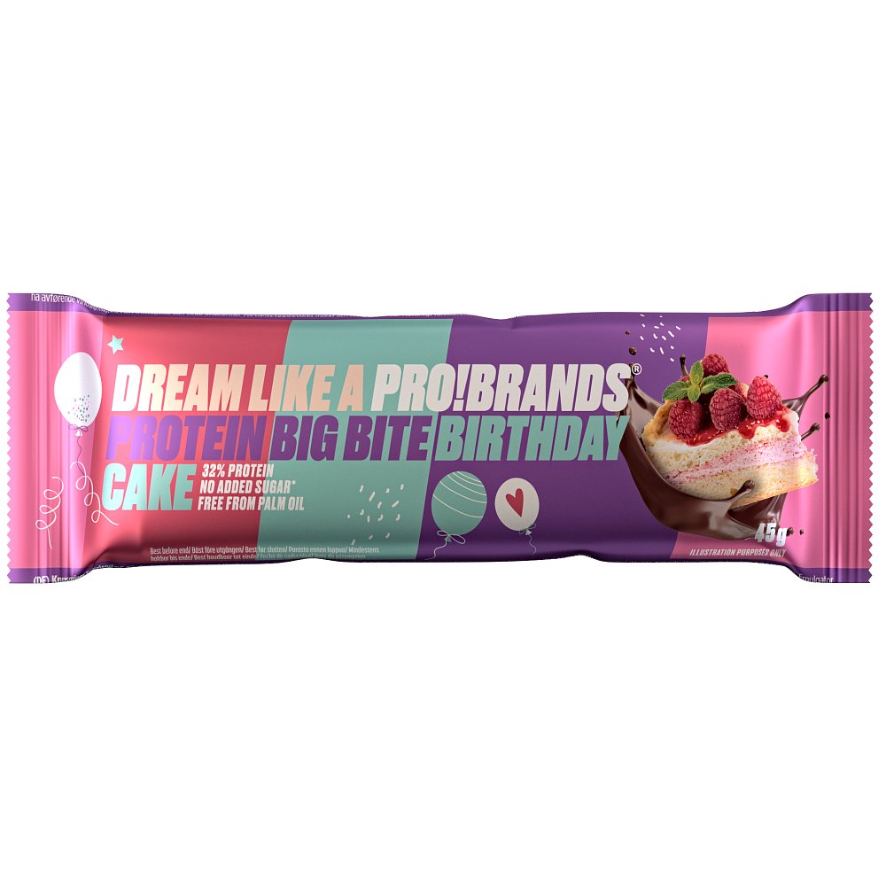 PROBRANDS Protein bar bigbite birthday cake 45 g