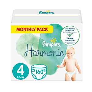 PAMPERS Harmonie Velikost 4, 160 ks, 9-14 kg