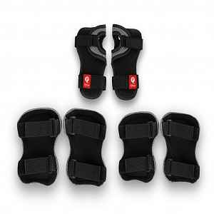 QPlay Chrániče dětské Black, vel. S, vek 3-5 let