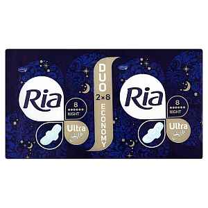 Ria Ultra Night ultratenké dámské vložky 16 ks/bal.